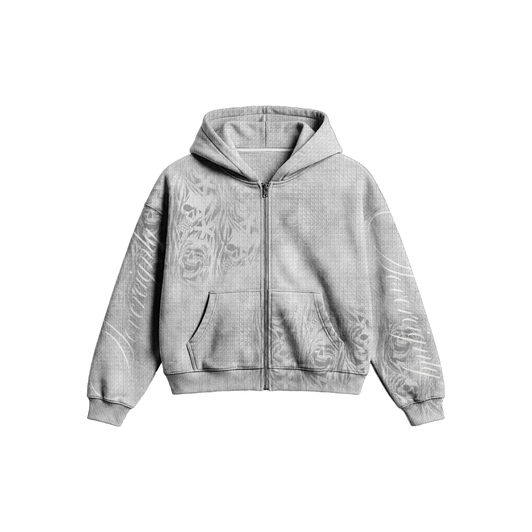 Ghost Flame Waffle Zip